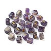 Rectangle Natural Amethyst Rune Stones G-Z059-01J-1