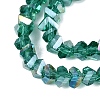 Electroplate Transparent Glass Beads Strands LS-EGLA-Q139-01A-A20-3