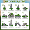 12Pcs 12 Styles Resin Mountain Ornaments DJEW-FG0001-41-2