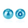   6mm About 400Pcs Glass Pearl Beads Deep Sky Blue Tiny Satin Luster Loose Round Beads in One Box for Jewelry Making HY-PH0001-6mm-073-3