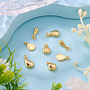 8Pcs 4 Styles Brass Charms KK-TA0003-36-5