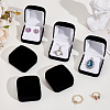 Flocking Jewelry Pendant Storage Boxes CON-WH0089-181C-4