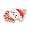 Christmas Alloy Enamel Pendants ENAM-K074-01G-04-2