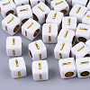 Plating Acrylic Beads SACR-S297-09I-1