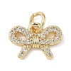Brass Micro Pave Cubic Zirconia Charms ZIRC-I356-05G-02-1