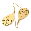 Ion Plating(IP) 304 Stainless Steel Dangle Earrings for Women X-EJEW-E304-01G-2