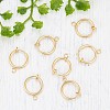 PVD Vacuum Plating 316 Surgical Stainless Steel Clip-on Hoop Earrings X-STAS-S101-13mm-01G-4