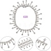 2pcs Crystal Glass Rhinestone Shoes Chain FIND-NB0002-33-2