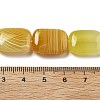 Natural Yellow Agate Beads Strands G-K392-B01-13x18mm-5