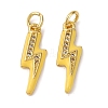 Brass Micro Pave Clear Cubic Zirconia Pendants LS-ZIRC-A019-12G-A-1