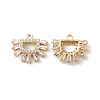 Brass Pave Cubic Zirconia Charms KK-G462-02KCG-1