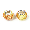 Transparent Resin Rondelle European Beads RESI-N044-01B-2