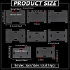 24Pcs 8 Styles Transparent PVC Badge Display Cards CDIS-FG0001-67-2