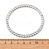304 Stainless Steel with Clear Cubic Zirconia Link Chain Bracelets for Women BJEW-G754-02P-5