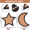 Moon Star Wall Mounted Brooch Jewelry Display Cork Tray AJEW-WH0060-20-2