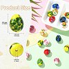 18Pcs 6 Colors Handmade Lampwork Beads Strands LAMP-CJ0003-08-2