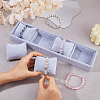 Rectangle 4 Grids Velvet Watch Display Case AJEW-WH0166-11B-3