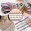 15 Yards 5 Colors Polyester Flower Lace Trim OCOR-PH0002-80-6