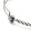 Non-Tarnish 304 Stainless Steel Expandable Bangle for Girl Women BJEW-C003-02P-3
