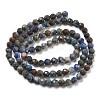 Natural Dumortierite Beads Strands G-G161-A04-03-3