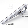 4Pcs 4 Styles Brass Tie Clips for Men FIND-GF0008-04-5