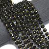 Natural Banded Black Agate Beads Strands G-K389-E51-01-2