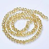 Electroplate Glass Beads Strands EGLA-A034-T6mm-B18-2