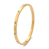 304 Stainless Steel Rhinestone Bangles for Women X-BJEW-Z092-05G-5