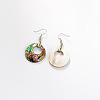 Fashionable Classic Stainless Steel Shell Dangle Earrings GW2667-2