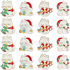 16Pcs 4 Styles Christmas Theme Alloy Enamel Pendants ENAM-SC0005-35-1
