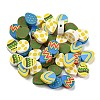 50Pcs Handmade Polymer Clay Beads CLAY-FP0001-15-1