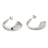 304 Stainless Steel Arch Stud Earrings EJEW-B026-07P-1