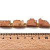 Electroplated Natural Druzy Agate Beads Strands G-R012-A02-07-4