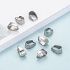 Tarnish Resistant 201 Stainless Steel Snap on Bails X-STAS-H052-6