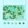 120Pcs 3 Styles Transparent Spray Painted Glass Beads GLAA-FS0002-46-7