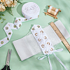Cotton Herringbone Ribbons with Eyelet Rings OCOR-PH0005-36A-01-4