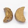 Electroplated Natural Druzy Quartz Crystal Beads G-G888-07B-2