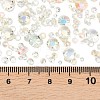 Electroplated Transparent Flat Back Resin Rhinestone Cabochons RESI-XCP0002-44F-3