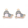 Marine Animals Alloy Enamel Pendants X-ENAM-T022-34J-1
