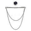 CHGCRAFT 1Pc Brass Hanging Chains Collar Pins Tie Clips DIY-CA0005-89P-1