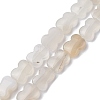 Natural White Agate Beads Strands G-K359-D02-01-1
