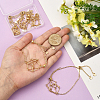 5Pcs Adjustable Braided Brass Macrame Pouch Cable Chain Slider Bracelet Making BJEW-BBC0001-17A-4