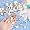 48Pcs 3 Styles Spiral Shell Angel Pendants FIND-PH0020-54-3
