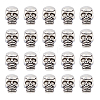 60Pcs Tibetan Style Alloy Beads FIND-DC0006-24-1