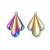 Ion Plating(IP) 304 Stainless Steel Pendants STAS-L268-003MC-2