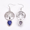 Brass Dangle Earrings EJEW-G240-B04-2