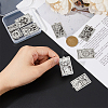 8Pcs 8 Styles 201 Stainless Steel Pendants STAS-DC0016-10-3
