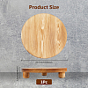 Wood Round Plant Saucer AJEW-WH0473-07A-2