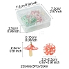 10Pcs 2 Colors Plastic Pendants KY-FS0001-34B-5