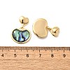 Abalone Shell/Paua Shell Dangle Ear Studs EJEW-L099-05G-5